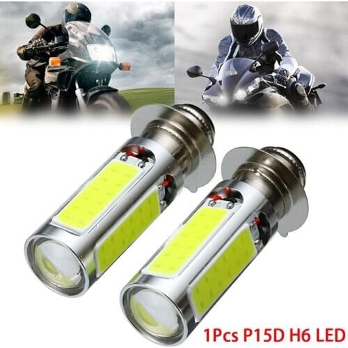 1X White COB LED Motor Bike/ATV Headlight Bulb Fog Light H6M PX15d P15D25-1 E401
