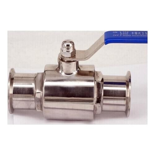 2" 51mm 304 Stainless Steel Sanitary Ball Valve Tri Clamp Ferrule Type For Homebrew Diary Product