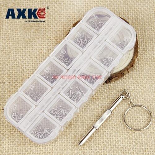 2019 Time-limited New Drywall 240 Pcs Nickel Plated Silver Glasses Screws Repair Tool Micro Small Screw Sets Send Screwdriver
