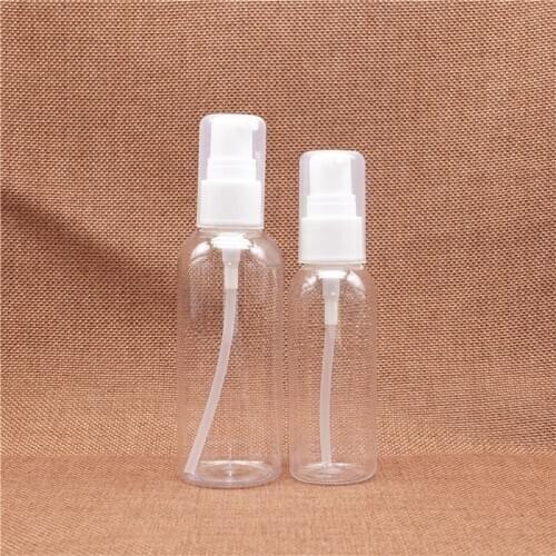 30 50 60 100 ml Plastic Cosmetic Pump Bottle Refillable Makeup Water Cream Shampoo Facial Cleanser Pump Containers