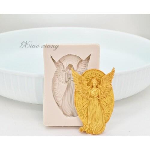 3D Angel Silicone Fondant Molds For Baking DIY Clay Candle Making Mould Cake Decorating Tools Pastry Kitchen Baking Accessories