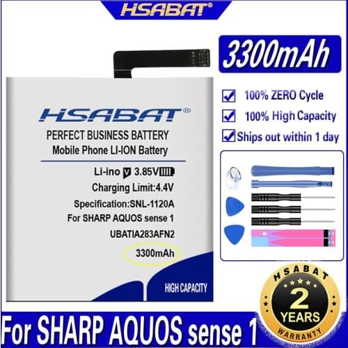 HSABAT UBATIA283AFN2 3300mAh Battery for SHARP AQUOS sense 1ICP5/63/62 Batteries