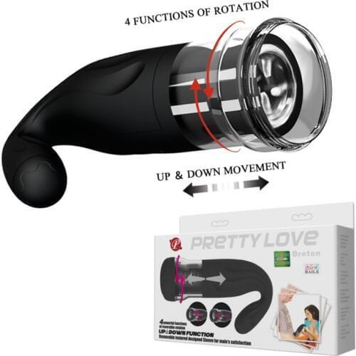 Pretty Love Automatic Piston Telescopic Male Masturbator Rotating & Retractable Sex Machine Strong Vibrator Oral Sex Toy for Men