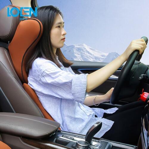 1Pcs Memory Foam Car Pillow Seat Headrest Neck Pillows Waist Lumbar Support Travel Neck Wasit Back Cushion Auto Accessories