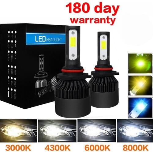 1 Pair LED Car Headlight 10000LM Auto LED Headlight H4 H1 H7 H8 H9 H11 H16 9005 HB3 9006 HB4 3000K 4300K 6000K 8000K