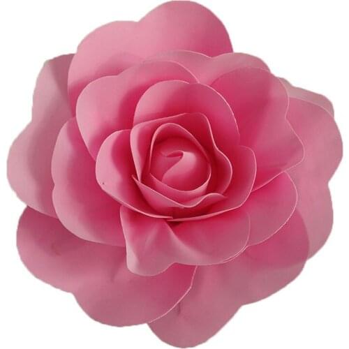 Large Foam Rose Fake Flower Wedding Background Layout Mall Window Display Chen Mei PE Rose Artificial Flowers Christmas Decor