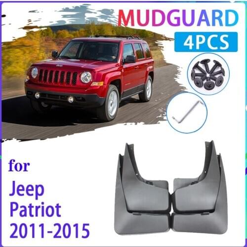 Car Mud Flaps for Jeep Patriot 2011 2012 2013 2014 2015 Mudguard Splash Guards Fender Mudflaps Auto Accessories