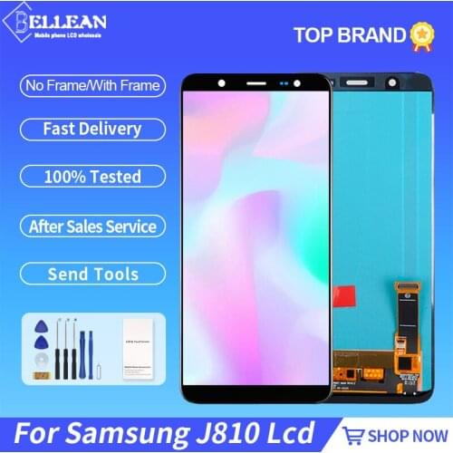 Promotion Adjustable HH J810F J810 Lcd Display For Samsung Galaxy J8 2018 Lcd With Touch Screen Digitizer Assembly With Tools