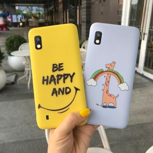 For Samsung Galaxy A10 A 10 Case Soft Silicone TPU Back Cover For Samsung A10 A105 SM-A105F Case Funda Cute Candy Cartoon Bumper