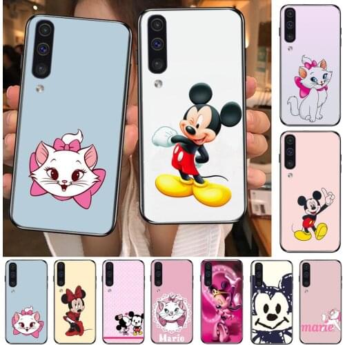 Disney Cat Marie Mickey Mouse Phone cover hull For SamSung Galaxy S8 S9 S10E S20 S21 S5 S30 Plus S20 fe 5G Lite Ultra black soft
