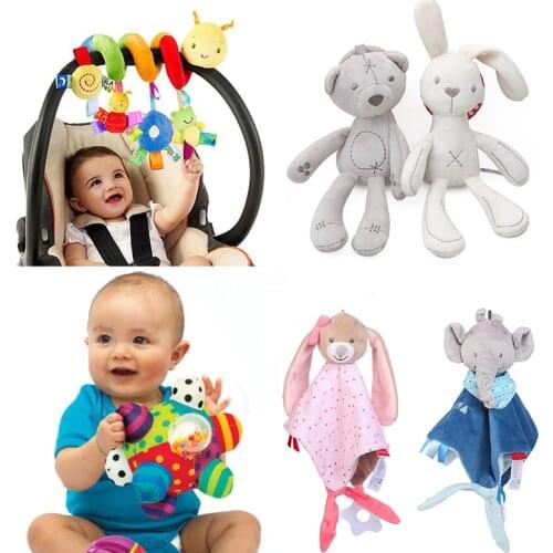 Baby Toy Little Loud Bell Ball Rattle Mobile Newborn Infant Stereo Cloth Touch Sensory Toys Educational Grasping Toy For Toddler