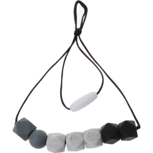 Baby Teething Necklace Safty Silicone Beads Nursing Necklace Chewable Teether For Mother and Baby BPA Free Q1FE