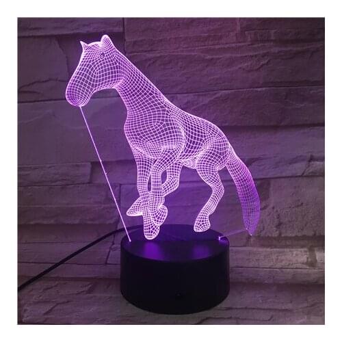 Dog Figure 3D Night Light Led Lamp Children Holiday Atmosphere Birthday Gifts Party Decoration Smart Phone Control