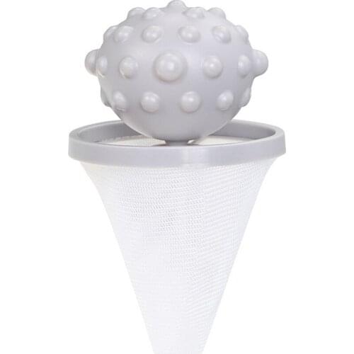 Washing Machine Filter Mesh Bag Laundry Balls Clean And Decontaminate Not Easily Wound White 9.5*9.5*18cm Hair Remover
