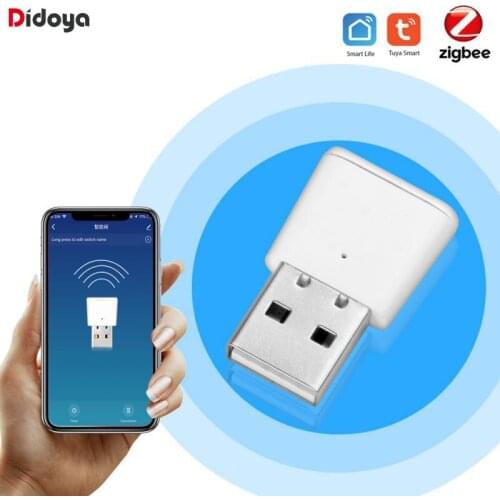 Tuya Mini Smart Zigbee Signal Amplifier Repeater USB ZigBee Devices Sensors Expand 20-30M Smart Home Automation Module