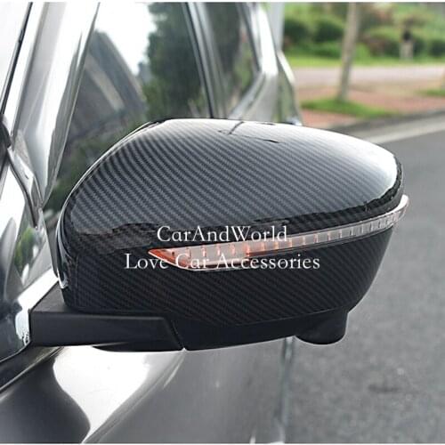 For Nissan X-Trail Rogue T32 Side Door Rear View Mirror Cap Cover Trims Garnish 2014-2017 2018 2019 2020 Car-Styling Accessories