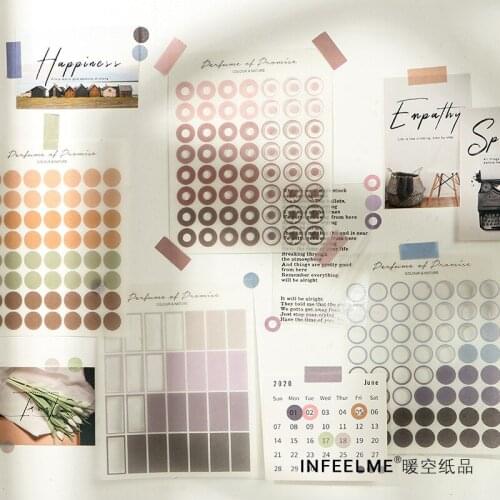 Nature Decorative Sticker Stationery Sealing Stickers Hand Account Album Items Collage Memo Pad Scrapbooking DIY Diary Lable