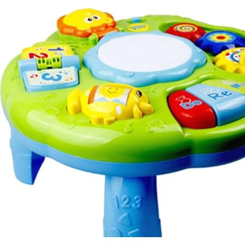 Infants Learning Table Toys Animals Piano Early Educational Study Activity
