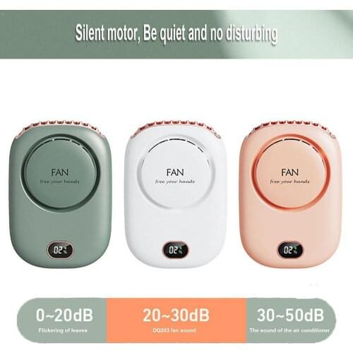 Hanging Neck Fan Portable Mute High Wind Mini USB Charging Small Blower Rechargeable Electric Handheld Air Conditioning Cooling