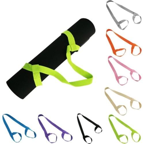 Yoga Mat Strap Belt Adjustable Sports Sling Shoulder Carry Strap Belt Exercise Stretch Fitness Elastic Yoga Belt