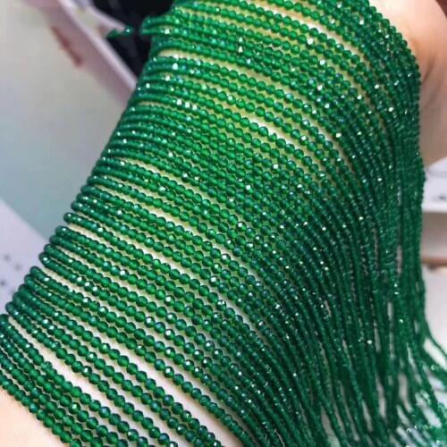 Spinel 2mm 3mm Red Blue Green Natural Gemstone Beads Facted Round for Jewelry Making Necklace Earring bracelet 15inch ICNWAY