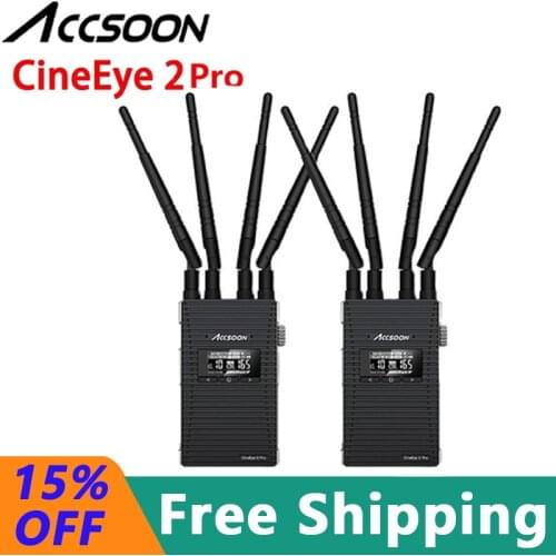 ACCSOON CineEye 2 Pro Wireless Transmission System 1200ft 2.4Ghz/5Ghz Low Latency Camera Control Video Transmitter Receiver