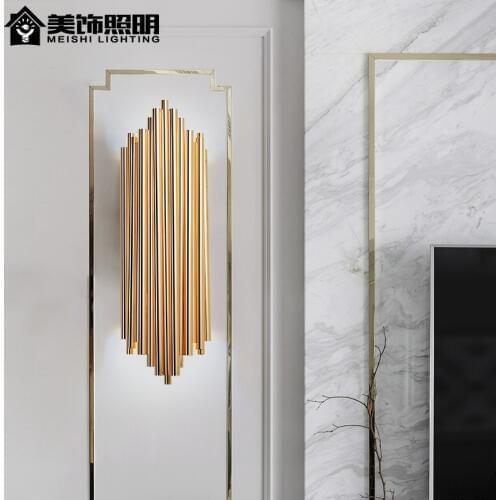 Nordic Postmodern Wall Lights Line Simplicity Bedroom Bedside Lamp Aisle LED Wall Lamps luminaires Living room Lights Fixtures