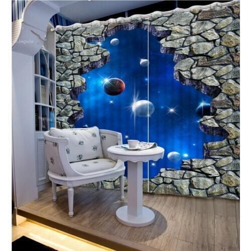 Modern living Europe curtains Window Blackout Luxury 3D Curtains set For Bed room Living room Office Hotel Home Wall Decorative