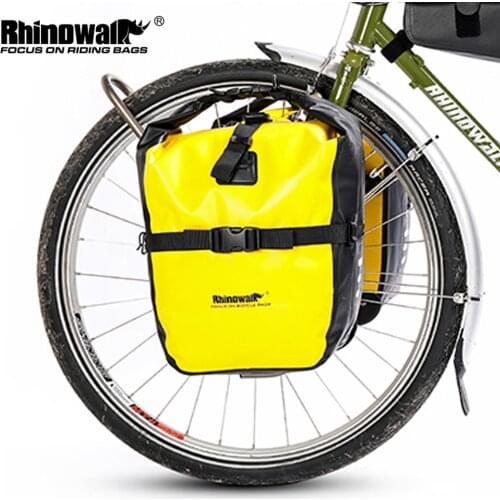 Rhinowalk 20L Bicycle Pannier Bag Bike Accessories Waterproof Portable Bike Bag Trunk Pack Cycling MTB Bag Travel Cycling Bag