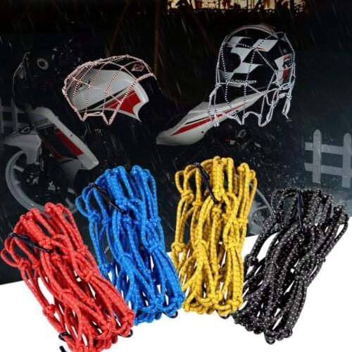 40x40cm Reflective Luggage Net Elastic Motorcycle Helmet Holder Mesh Storage Cargo Bungee Organiser Net Motocycle Accessories