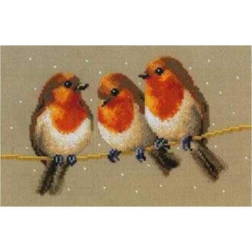 Three little birds patterns counted 11CT 14CT 18CT DIY Cross Stitch Sets Chinese Cross-stitch Kits Embroidery Needlework