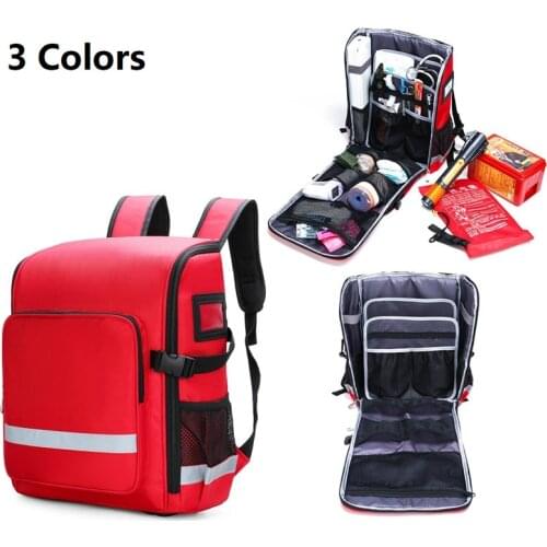 Waterproof Flame-retardant Rescue Empty Medical Bag Large Capacity Flood Relief Emergency Kit Escape Backpack Home First Aid Kit