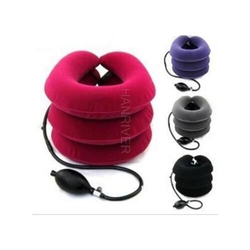 Air Inflatable Cervical Collar Neck Traction Tractor Support Massage Pillow Pain Relief Relax Health Care Neck Head Stretcher