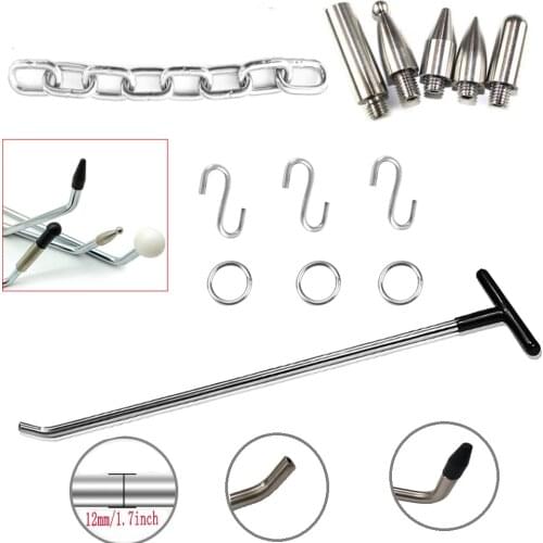 PDR RODS KITS PAINTLESS DENT REPAIR PULLER TOOLS PUSH RODS TAP DOWN & PUMP WEDGE HAND TOOLS SET