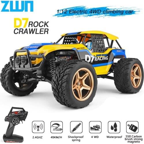 WLtoys 12402a 12428 12429 1:12 Rock Crawler RC Car 50KM/H 4WD Electric High Speed Car Off-Road Drift Remote Control Children Toy