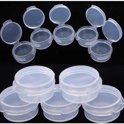 10/20/30pcs Make Up Jar Mini Sample Sealing Pot Face Cream Container Portable Bottle Plastic Transparent Case Makeup Accessory