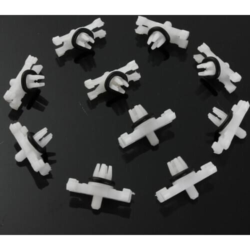 10xCar Roof Rain Gutter Moulding Trims Fastener Clips For BMW E46