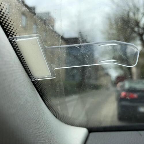 YesPlease Transparent 2 pcs/set Plastic Car Parking Ticket Clamp 7.5x4x0.10cm Ticket Clip Plastic Holder in Stock