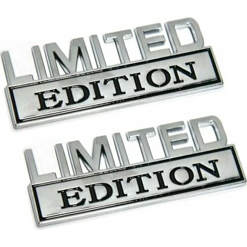 2x LIMITED EDITION Chrome Emblem Badges For Chevy Ford RAM GMC Jeep Car Truck Exterior Accessories Car Stickers