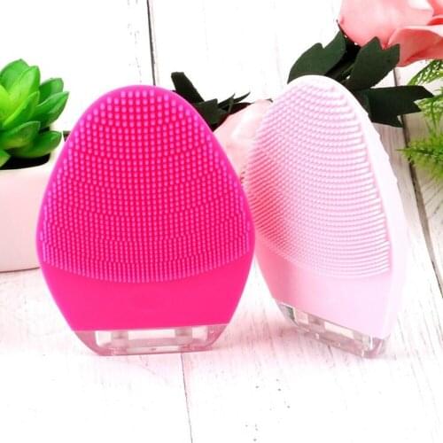 3 Files Silicone Electric Face Cleansing Instrument Waterproof Vibrate Pore Clean Facial Skin Care Washing Massage Machine