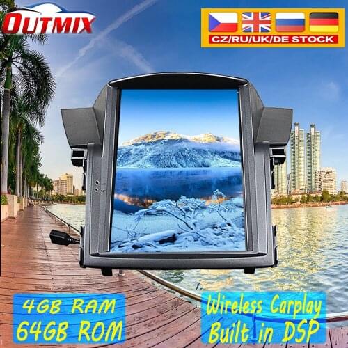 Tesla Style Android 9.0 Touch screen free Car Multimedia Player For HONDA CRV 2007-2012 Audio Radio stereo 2 din head unit ips