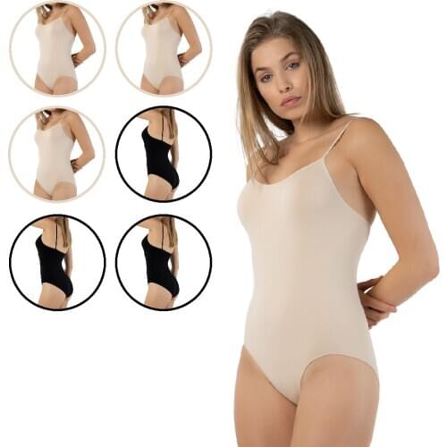 FORMeasy 6 Pack 3 Black 3 Beige Seamless Bodysuit