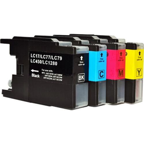 4 INK CARTRIDGE FOR BROTHER MFC-J5910DW MFC-J6510DW MFC-J6710DW MFC-J6710DW MFC-J6910DW LC1240 LC1280