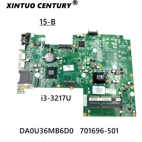 FOR HP PAVILION 15-B Laptop Motherboard 701696-501 701696-601 701696-001 DA0U36MB6D0 DDR3 W/ i3-3217U CPU SLJ8C