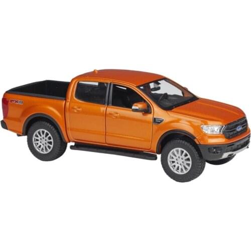 1:27 2019 Ford Ranger Pick-up Alloy Luxury Vehicle Diecast Pull Back Car Model Goods Toy Collection