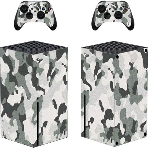 Camouflage Style Xbox Series X Skin Sticker for Console & 2 Controllers Decal Vinyl Protective Skins Style 1