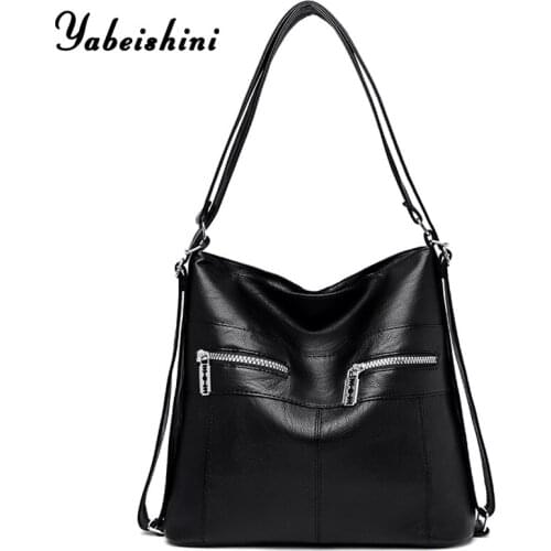 2020 New Fashion Leather Womens Handbag Casual Tote Women Bags Luxurious PU Female Shoulder Bag High Quality Thread Bags