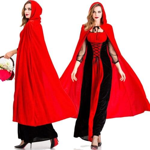 2021 New Halloween Vampire Uniform New Little Red Riding Hood Costume Castle Queen Costume Adult Cosplay Costume