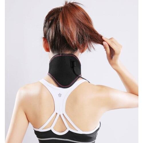 USB Heated Neck Wrap for Pain Relief Neck Heating Pad 3 Adjustable Time & Temperature Electric Thermal Hot Neck Brace