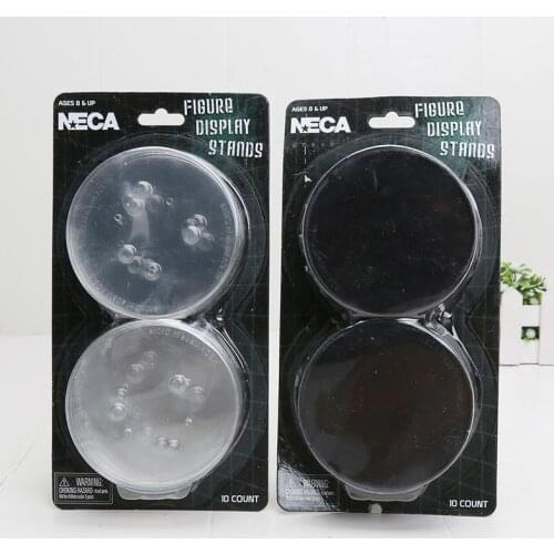 Neca Base & shelf Accessories 2styles Neca Figure Base black and white 2colors 1set has 10pcs PVC Base figure model toys